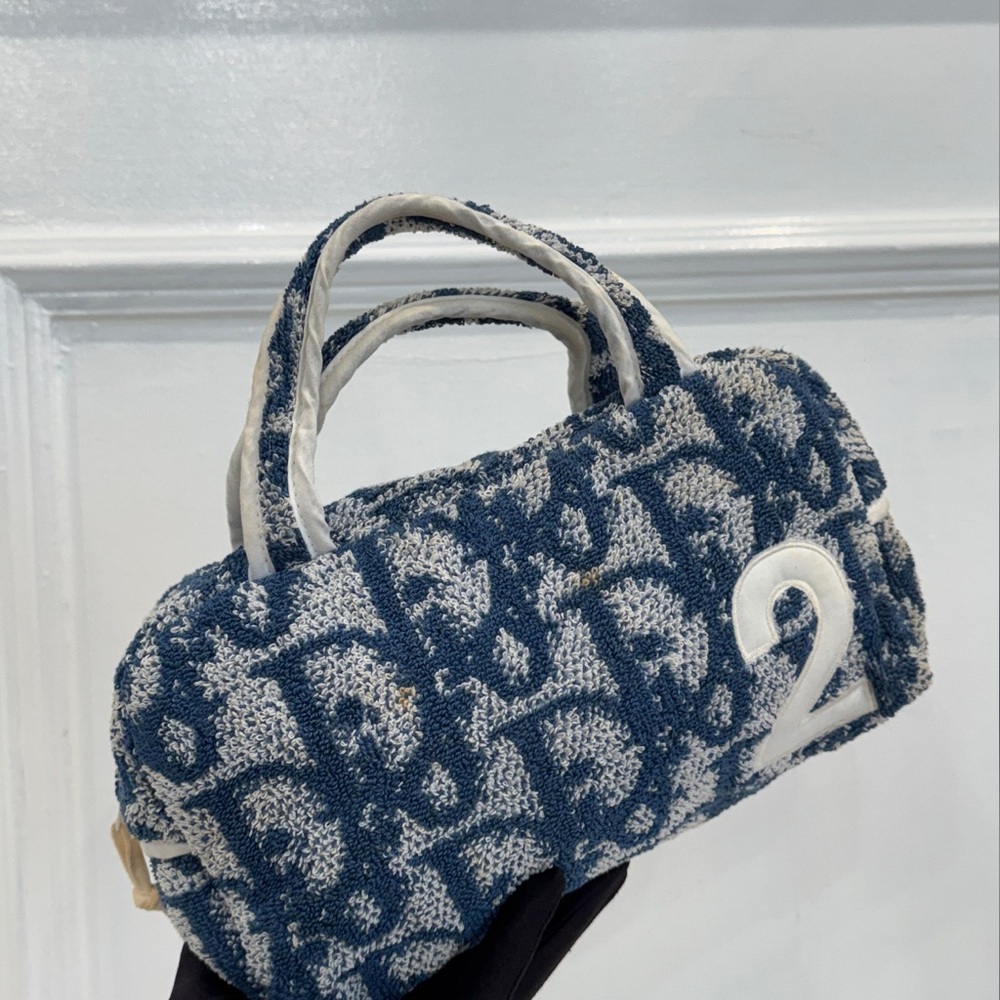 Blue and White Designer Women's Bag